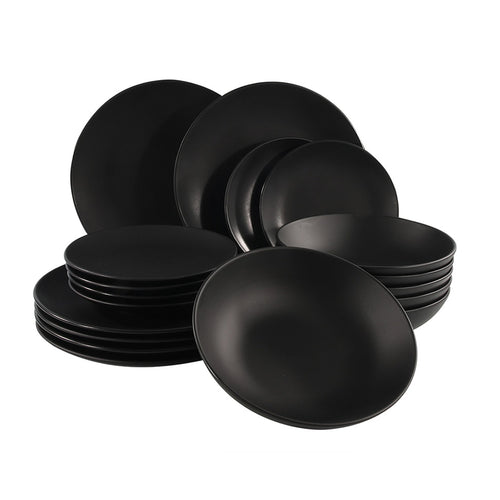 Black Tableware Set (18-Piece)