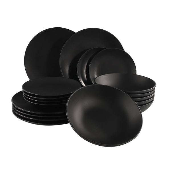 Black Tableware Set (18-Piece)