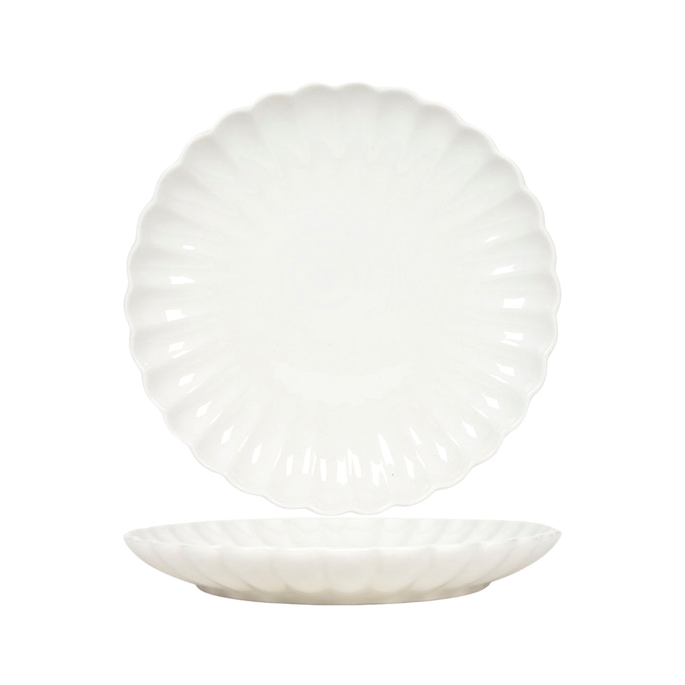Off White Flower Breakfast Plate Set of 6 (19.5cm)