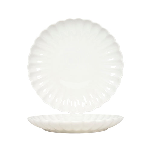 Off White Flower Breakfast Plate Set of 6 (19.5cm)