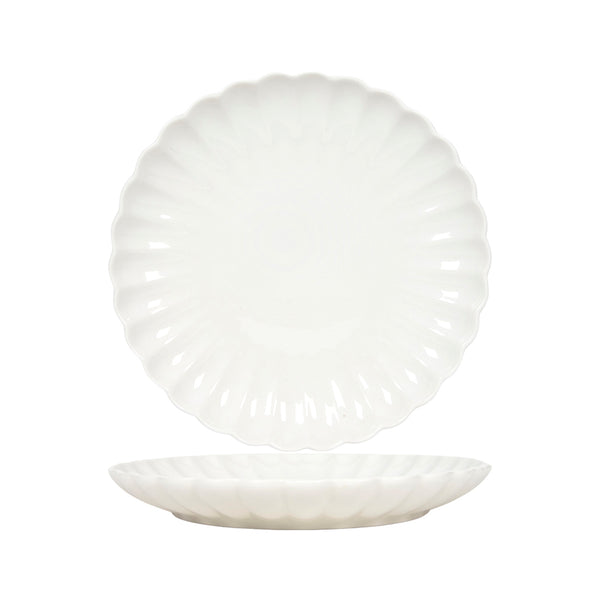 Off White Flower Breakfast Plate Set of 6 (19.5cm)