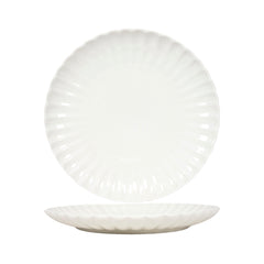 Off White Flower Dinner Plate Pack of 6 (26cm)