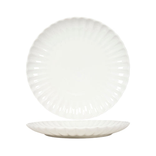 Off White Flower Dinner Plate Pack of 6 (26cm)