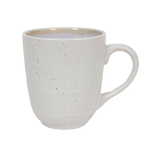 Lilac White Reactive Glaze Mug