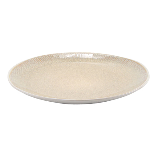 Reactive Glaze White Beige Tzia Plate Set of 6 (21cm)