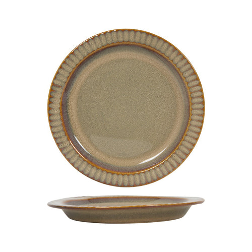 Green Reactive Glaze Pastry Plate Pack of 6 (15.6 cm)