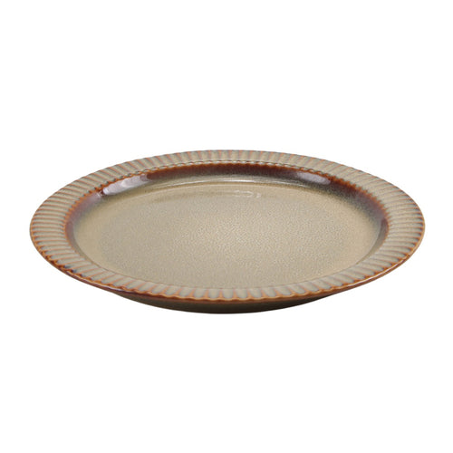 Green Reactive Glaze Breakfast Plate Pack of 6 (21.6 cm)