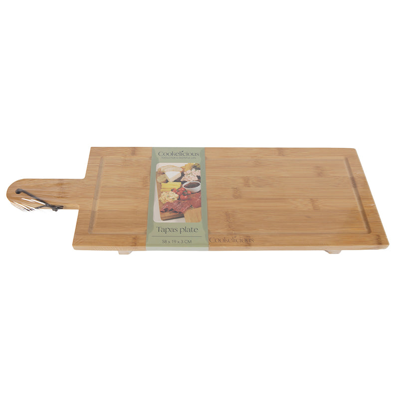 Serving paddle bamboo 58x19 w/feet