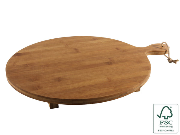 Serving paddle bamboo Ø42x52x3,6cm