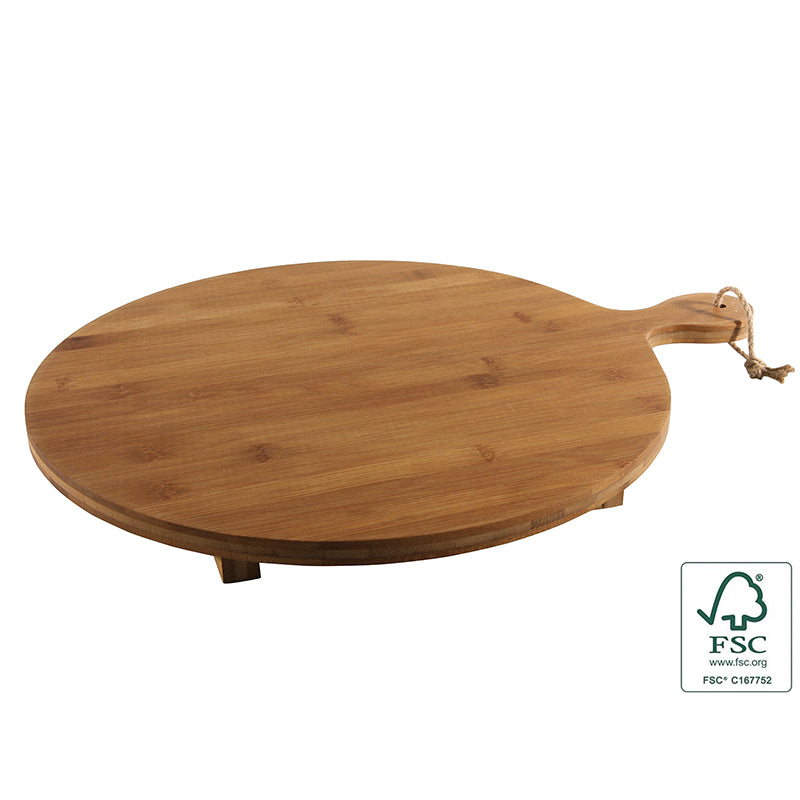 Serving paddle bamboo Ø42x52x3,6cm