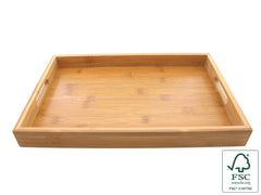 Serving tray bamboo 38x25x4cm