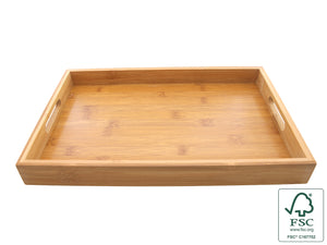 Serving tray bamboo 38x25x4cm