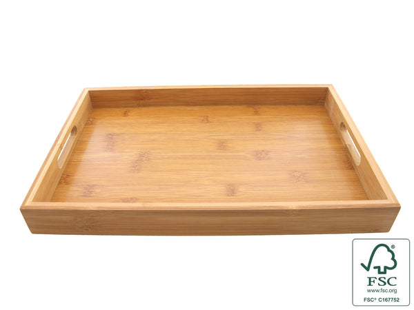 Serving tray bamboo 38x25x4cm