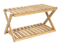 Bamboo rack 2 layers, foldable 34.5*18.5
