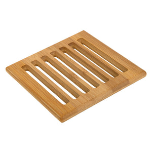 Bamboo coaster 10x10x0,8cm