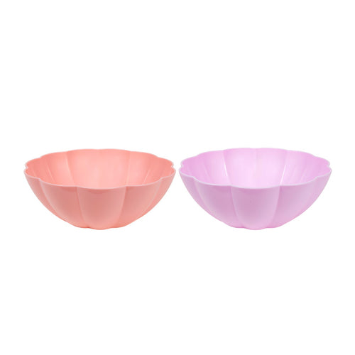 Scalloped Mint Lilac Bowl (24 cm)
