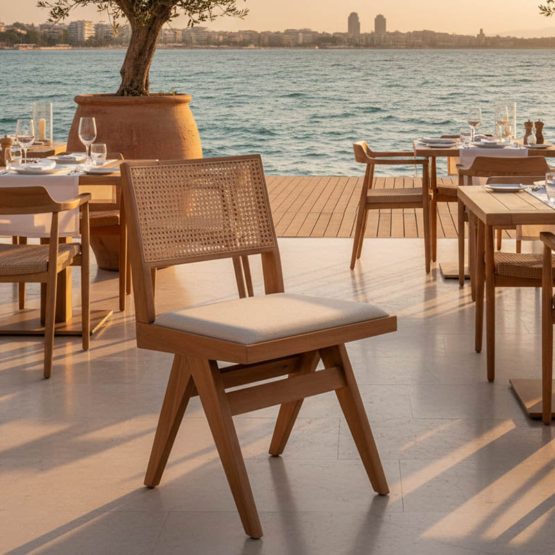 Winslow Walnut and Grey Dining Chair (82 cm)