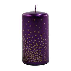 Blackberry Stardust Stump Candle (11cm)