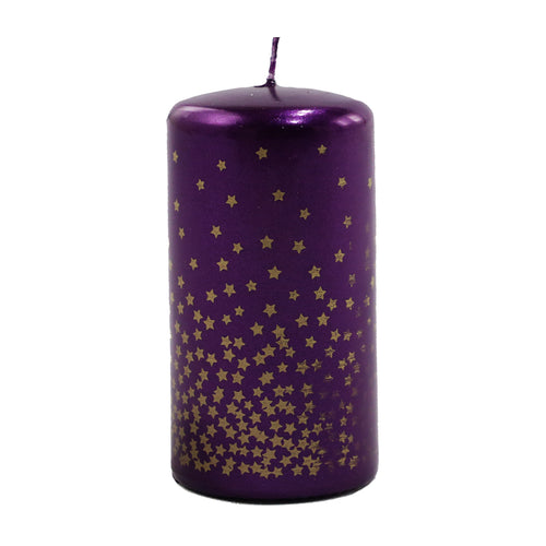 Blackberry Stardust Stump Candle (11cm)