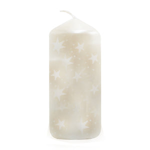 White Kosmos Pillar Candle (13cm)