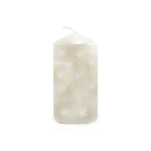 White Kosmos Pillar Candle (8cm)