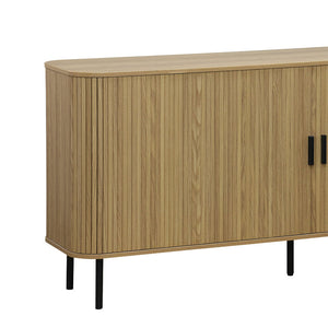 Scandi Natural Buffet with Black Legs (170 cm)