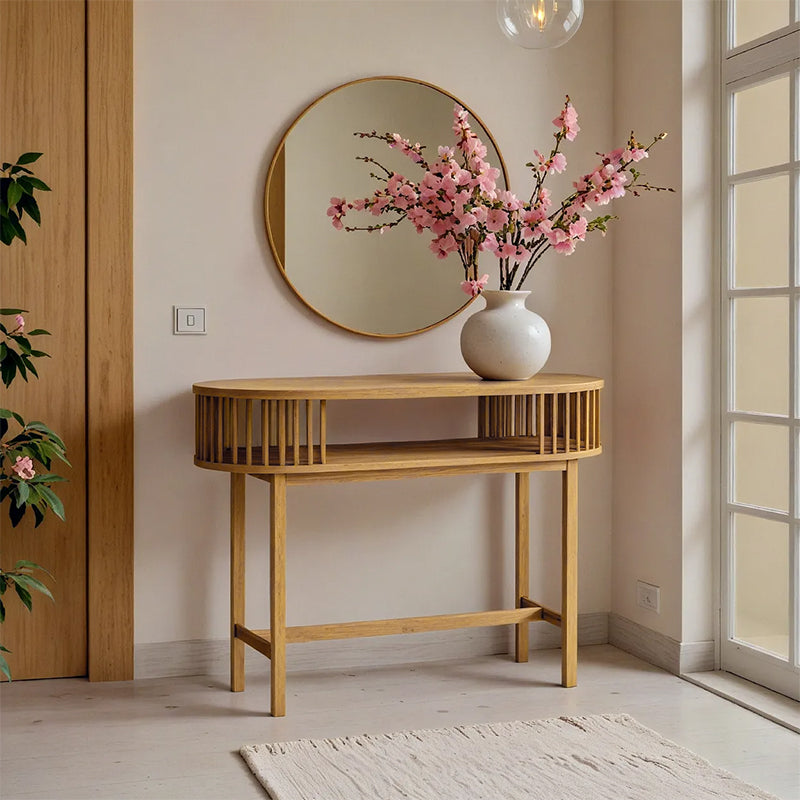 Nodial Natural Bamboo Console (120 cm)