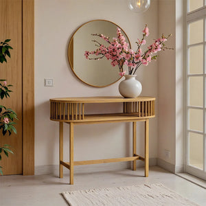 Nodial Natural Bamboo Console (120 cm)