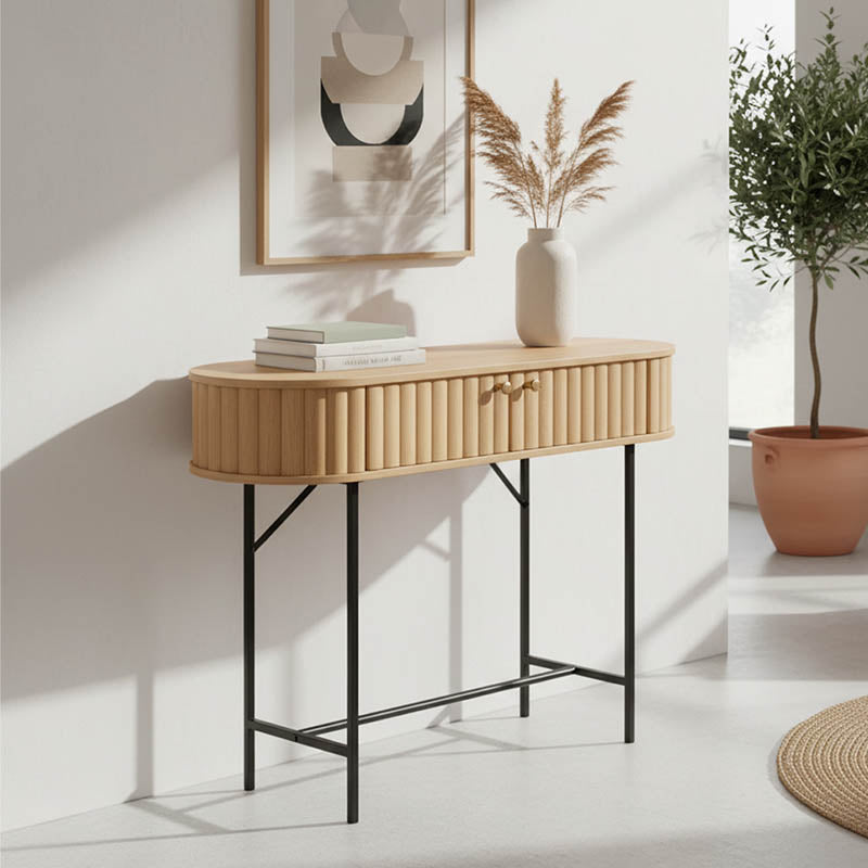 Oak Zakro MDF Console Table (80 cm)