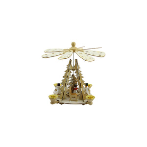 Wooden Xmas Pyramid (20cm)