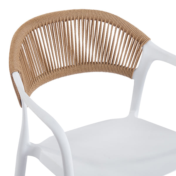 Ankara Stackable Armchair White (77 cm)
