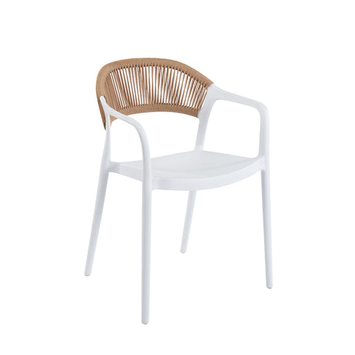 Ankara Stackable Armchair White (77 cm)