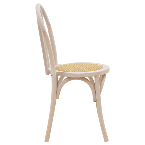 Azhel White Wash Beech Wood Chair (89 cm)