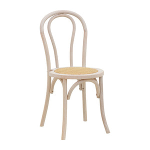 Azhel White Wash Beech Wood Chair (89 cm)