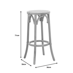 Serzo Natural Rattan Bar Stool (71 cm)