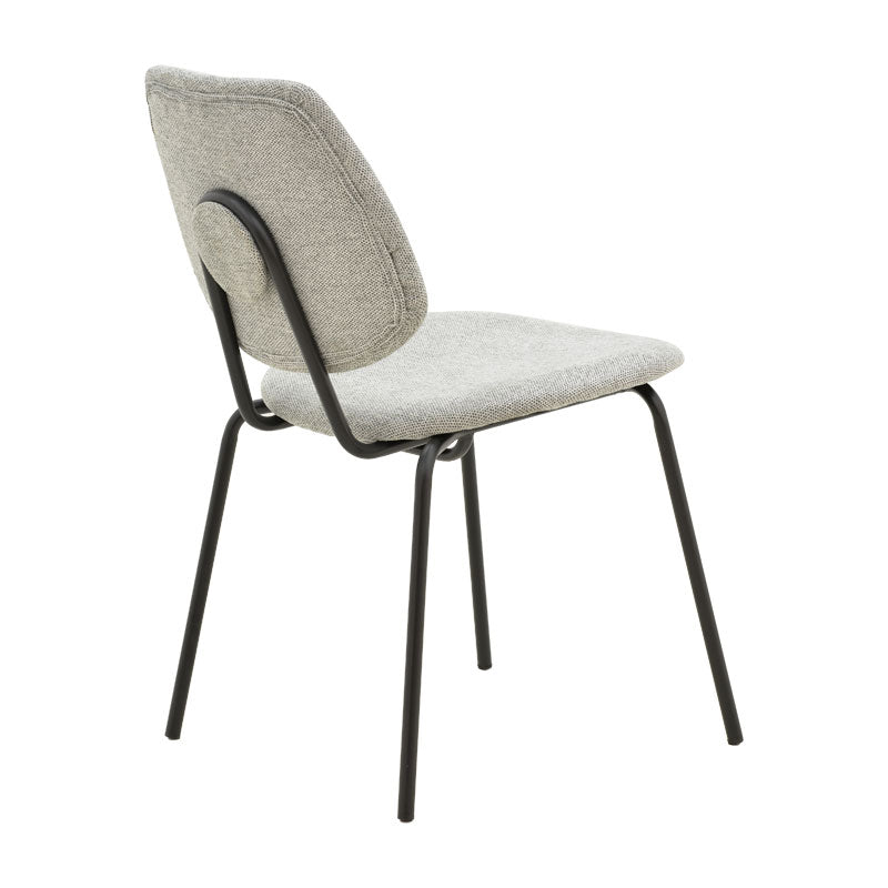 Pietro Grey Fabric Dining Chair (83 cm)
