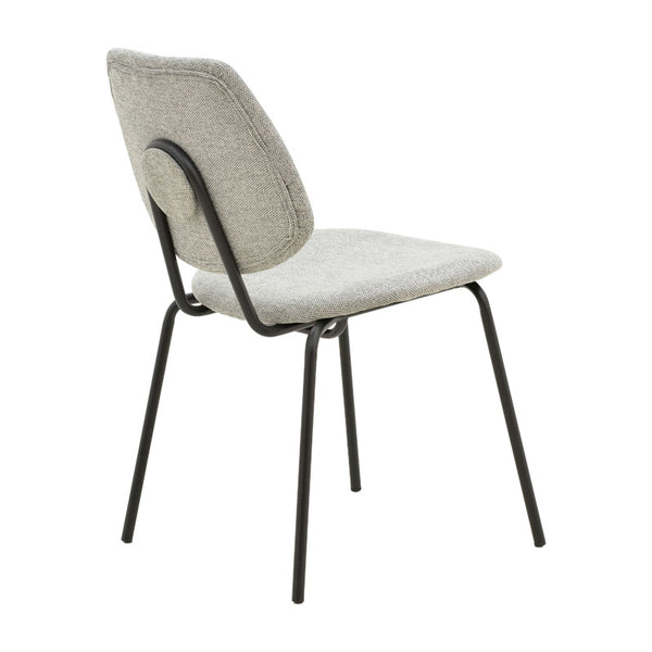 Pietro Grey Fabric Dining Chair (83 cm)