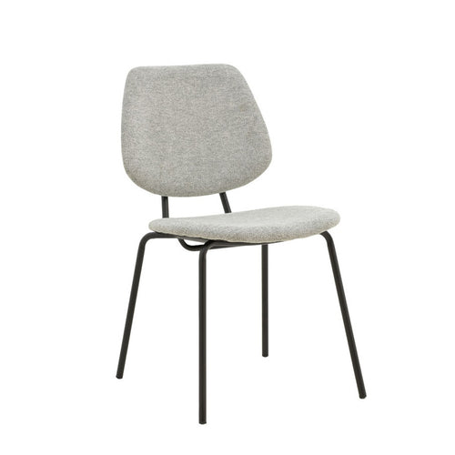 Pietro Grey Fabric Dining Chair (83 cm)