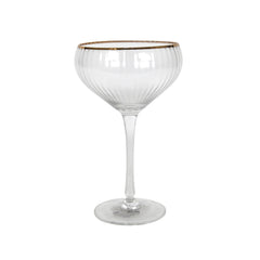 Ribbed Champagne Coupe Pack of 4