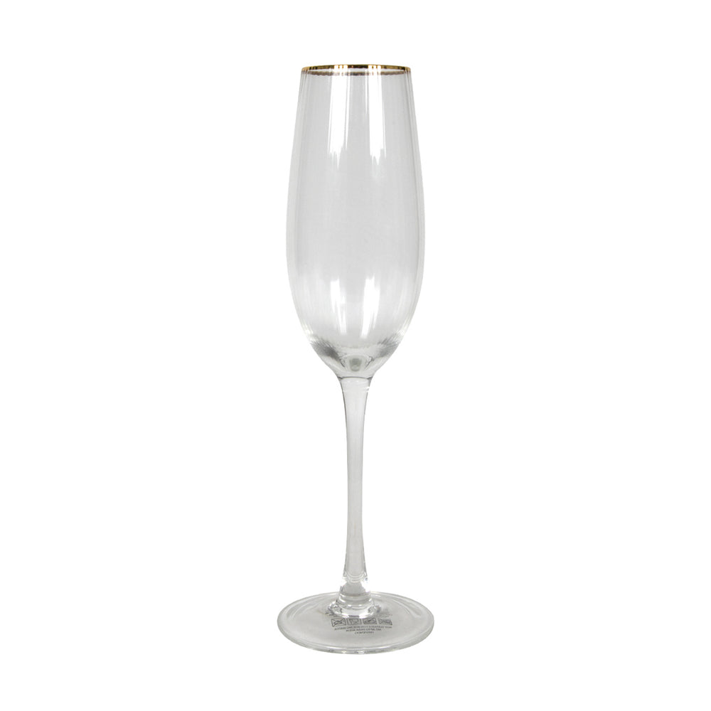 Ribbed Champagne Flute Pack of 4