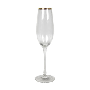 Ribbed Champagne Flute Pack of 4