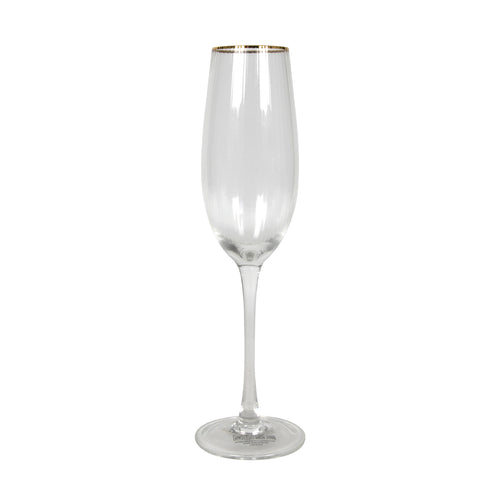 Ribbed Champagne Flute Pack of 4