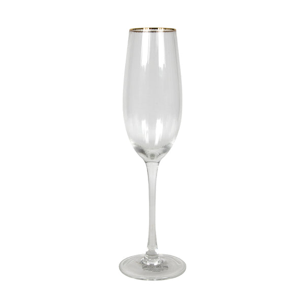 Ribbed Champagne Flute Pack of 4