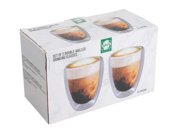 Set of 2 double-wall glasses Ø8x11.5cm without handle - Pack Of 2