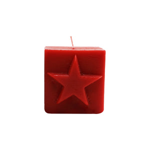 Ruby Modeno Block Candle (7.5cm)