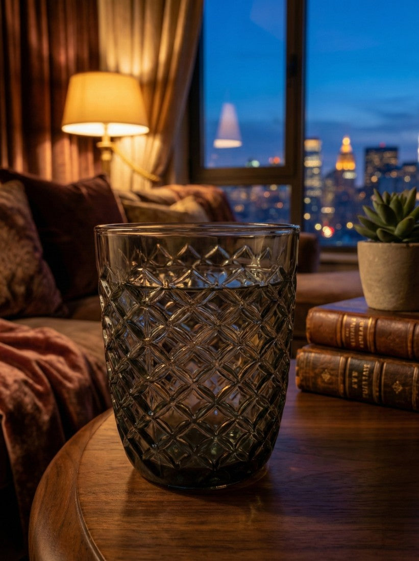 Grey Arlequin Tumbler Glass (25 cl)