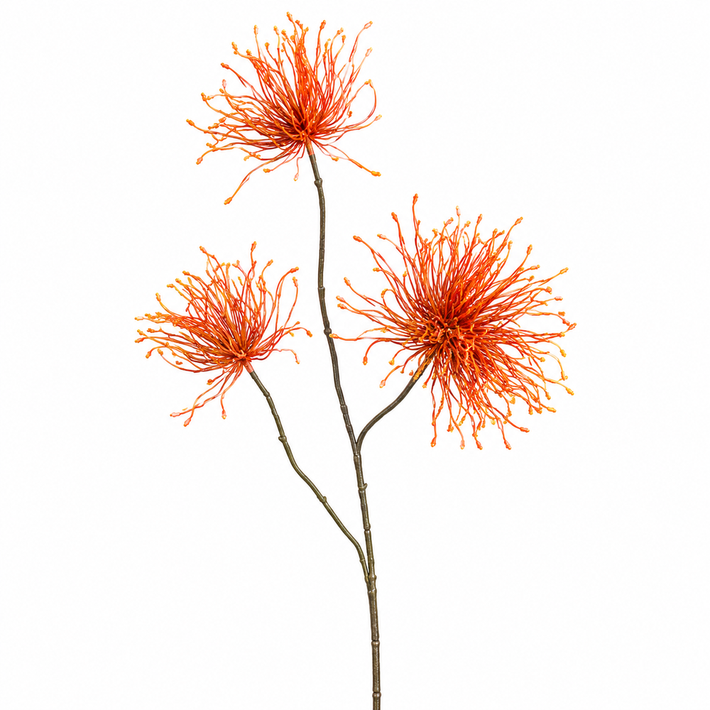 Spider branch with three fruit stands, 94 cm, orange, 18/144