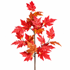 Autumn foliage branch, 102 cm, red, 12/96