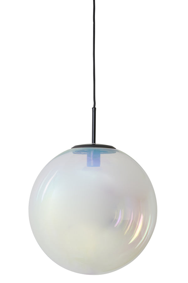 Hanging lamp Ø40 cm MEDINA glass rainbow+black
