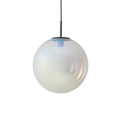 Hanging lamp Ø40 cm MEDINA glass rainbow+black